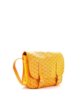 Бывшая в употреблении сумка-мессенджер Goyard MM Belvedere из холста с покрытием