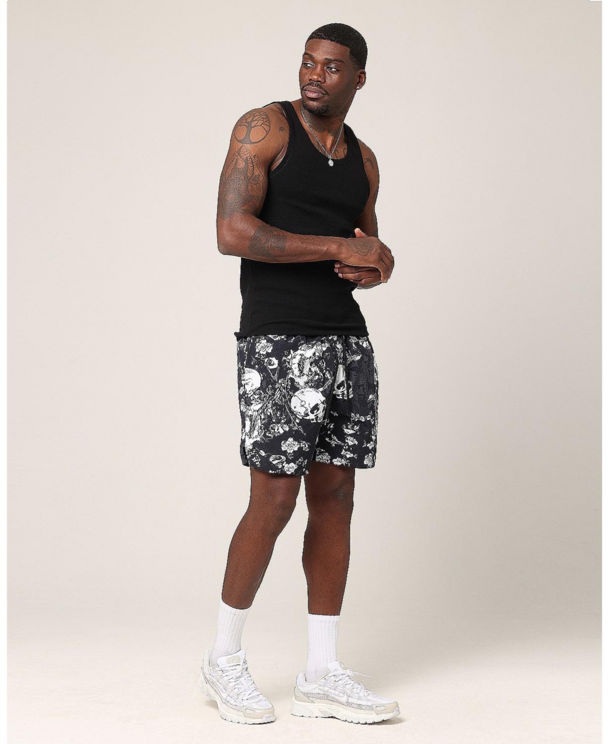 Men's Undying Beach Shorts - Navy/white