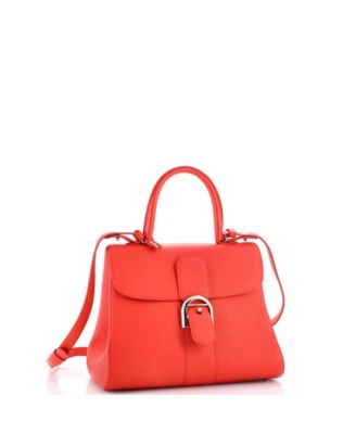 Кожаная сумка Delvaux MM Brillant с верхней ручкой, бывшая в употреблении