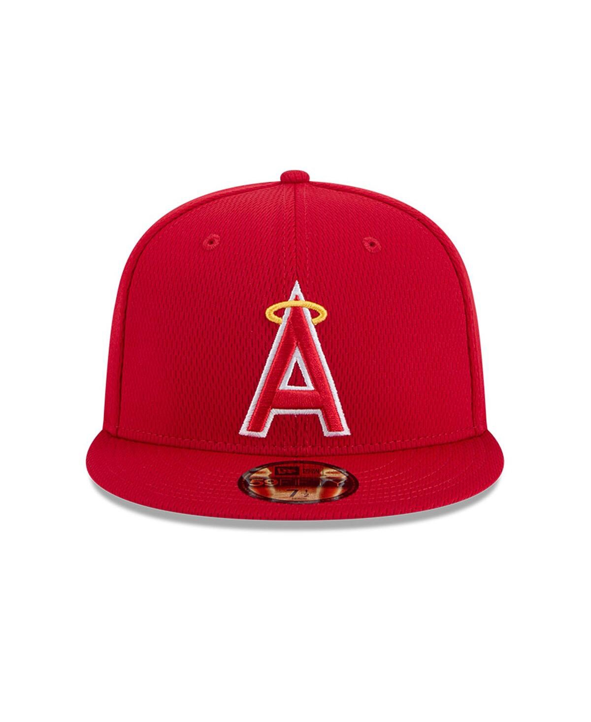 New Era Men's Red Los Angeles Angels 2025 Mlb Clubhouse 59FIFTY Fitted Hat