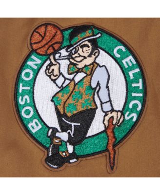 Men's Brown Boston Celtics Paint The City Full-Zip Jacket