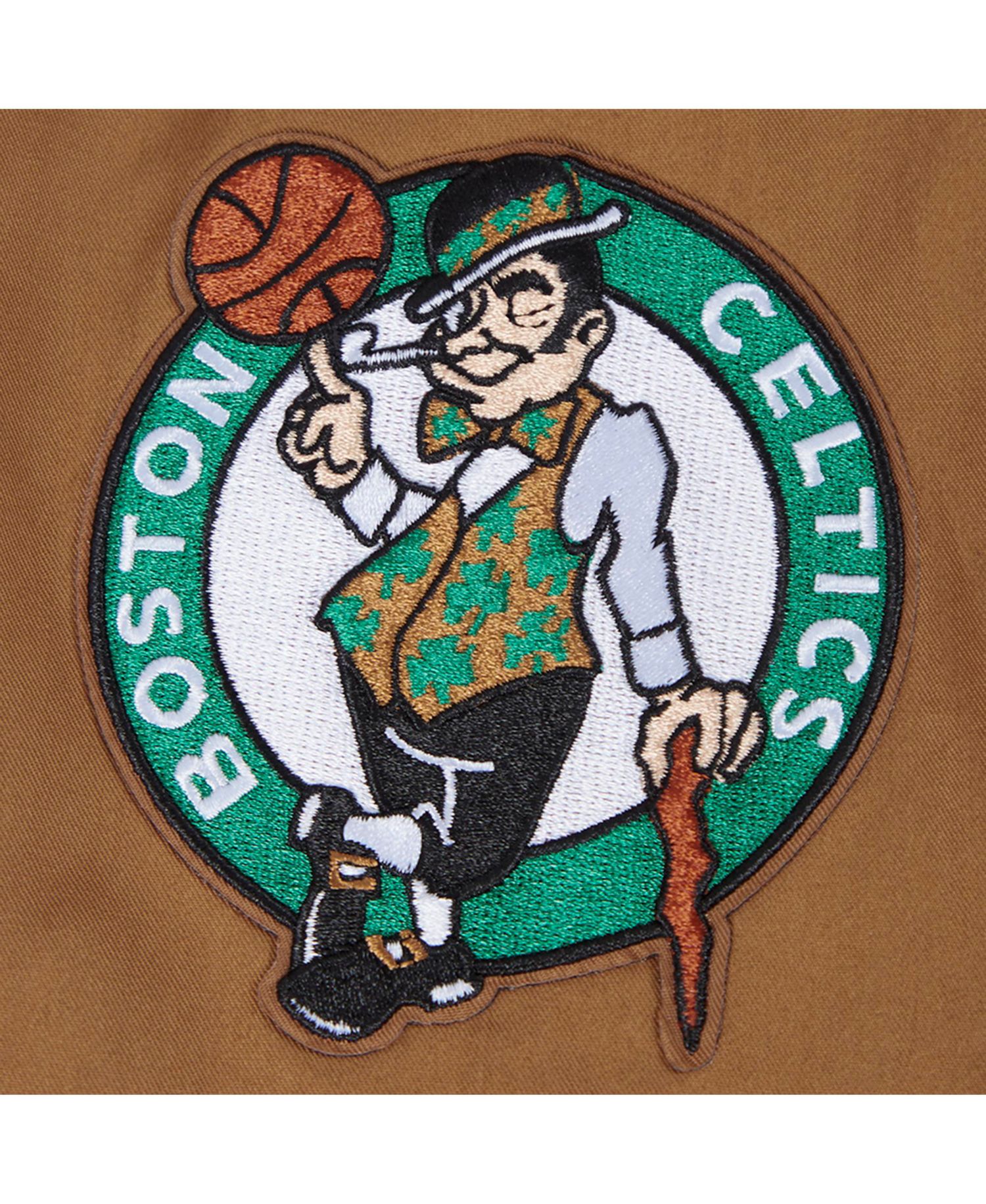 Men's Brown Boston Celtics Paint The City Full-Zip Jacket