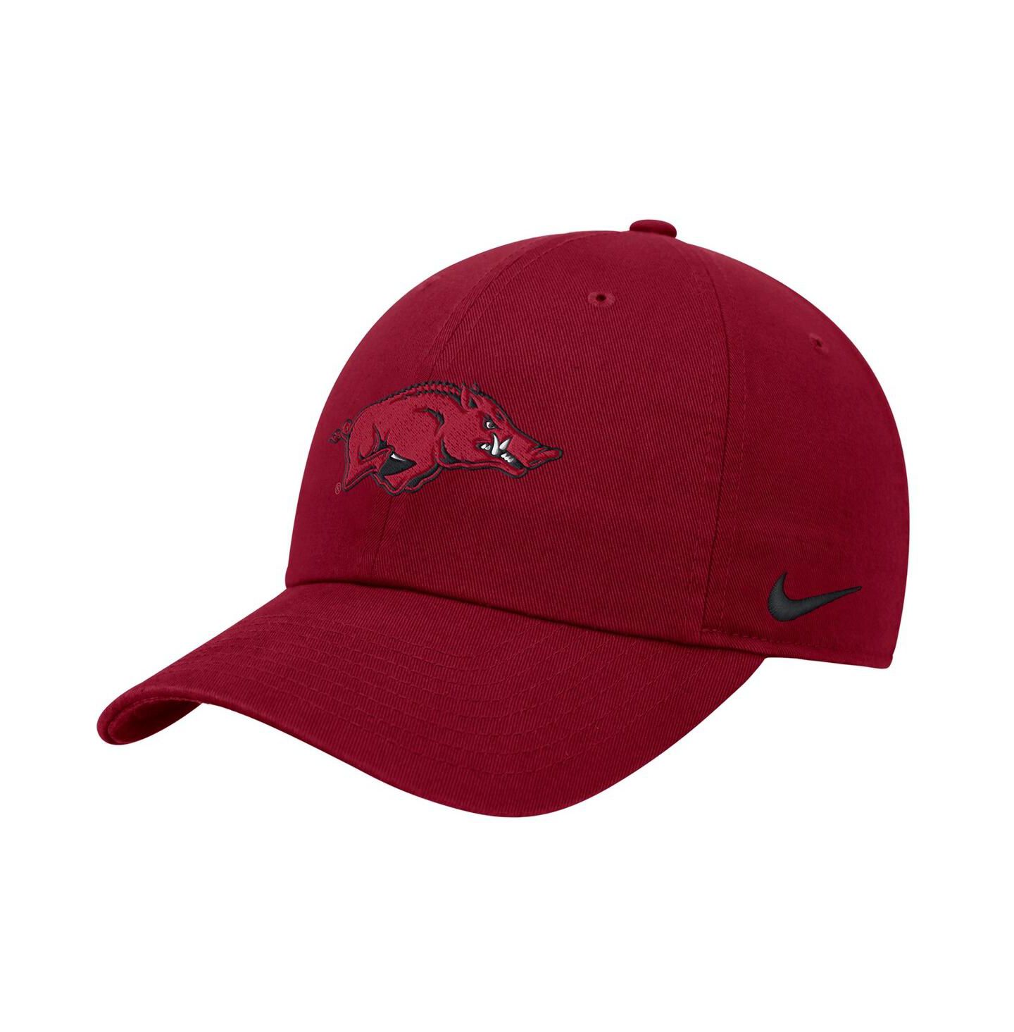 Мужская кепка Nike Cardinal Arkansas Razorbacks Club Adjustable Hat — фото 1