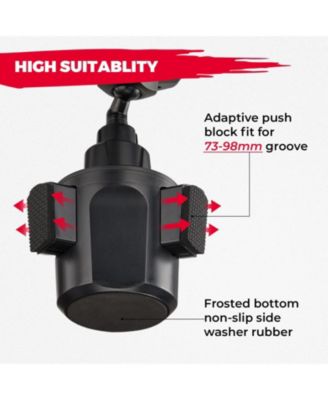 Автомобильный подстаканник KEMIMOTO с креплением для телефона на 360 градусов, Регулируемый держатель для мобильного телефона, совместимый с автомобилем, гольф-каром, грузовиком, квадроциклом