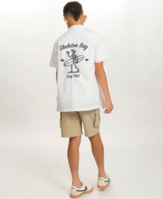 Little and Big Boys Button-Up Shirt