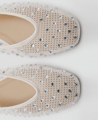 Women's Rhinestone Detail Mesh Shoes