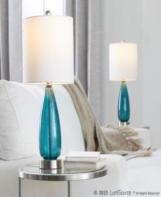 Bottega 22" Glass Table Lamp, Set of 2