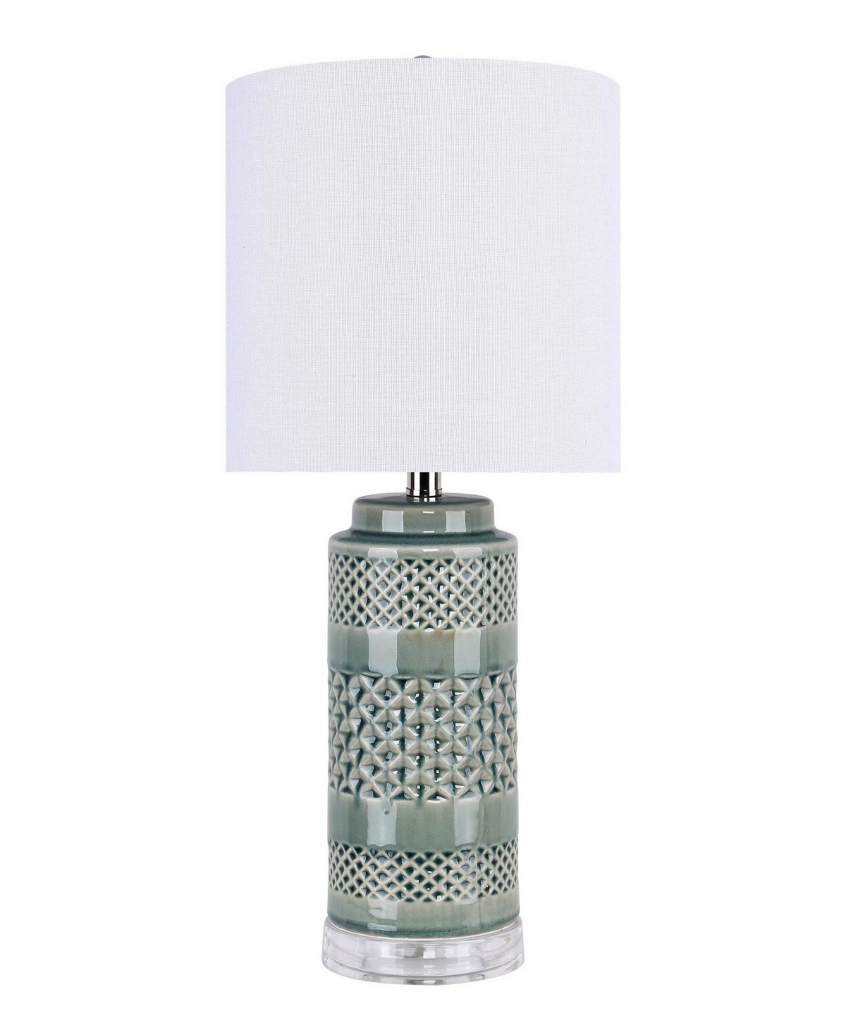 Lumisource Casa 21" Ceramic Table Lamp, Set Of 2 In Sage Green,white
