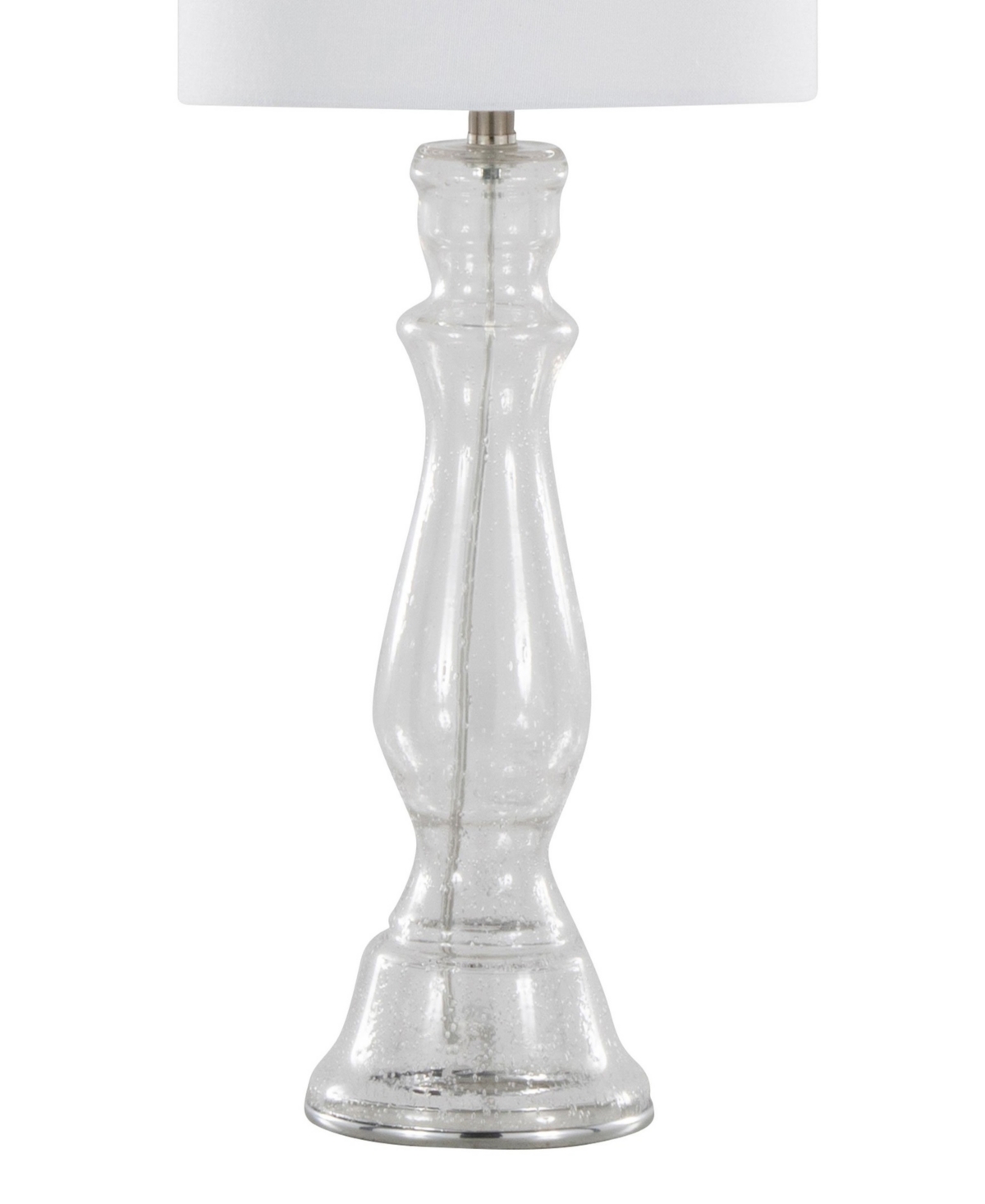Lumisource Bishop 24" Glass Table Lamp, Set Of 2 In Clear