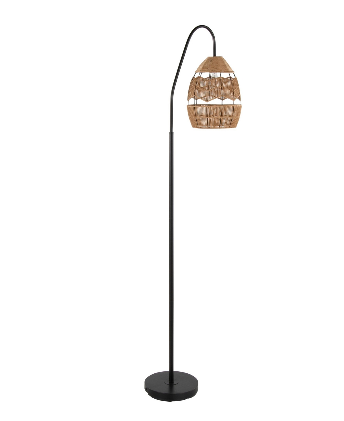 Lumisource Congo 64" Metal Floor Lamp In Black,brown