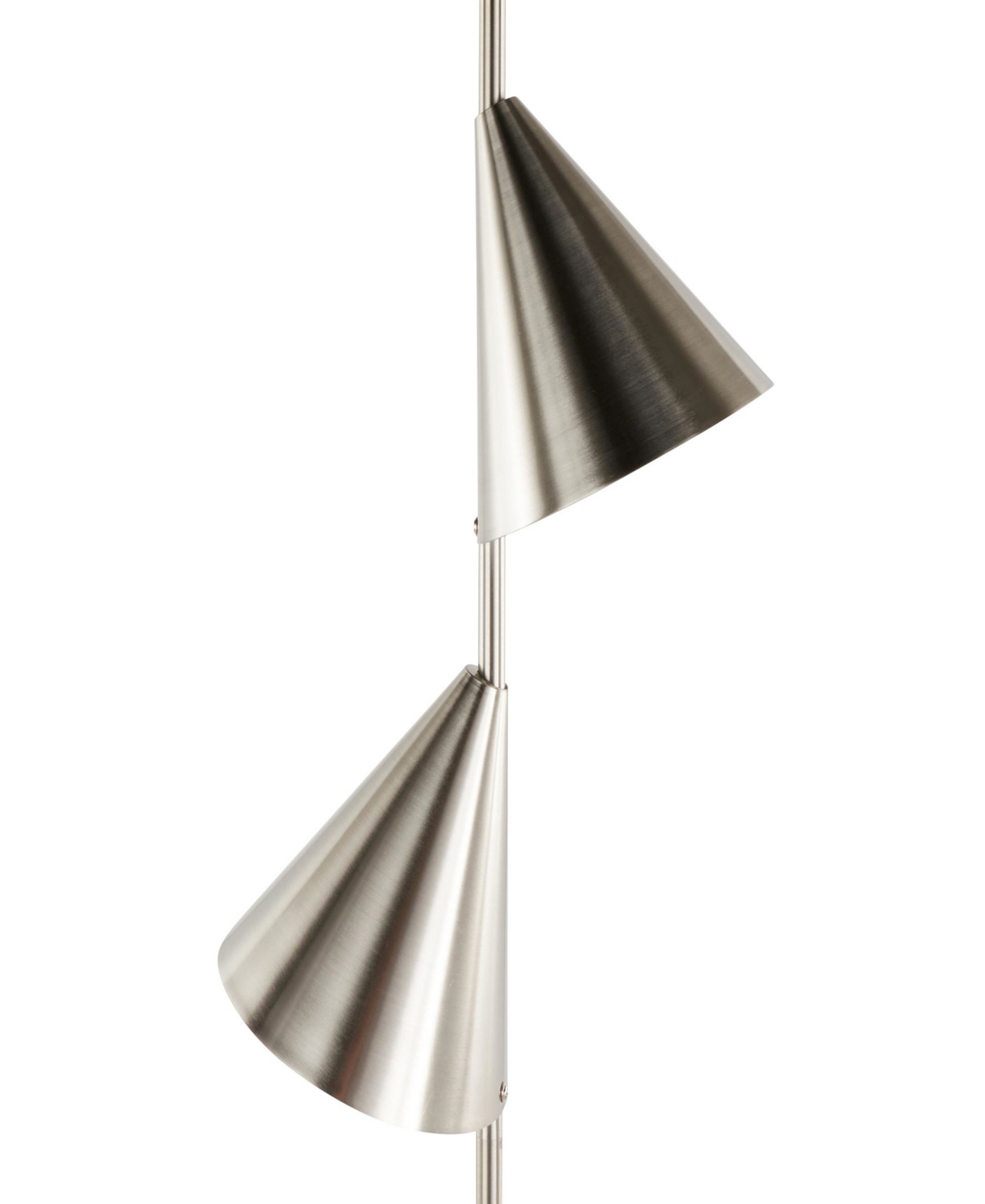 Lumisource Cone 65 Metal Floor Lamp In Silver,black