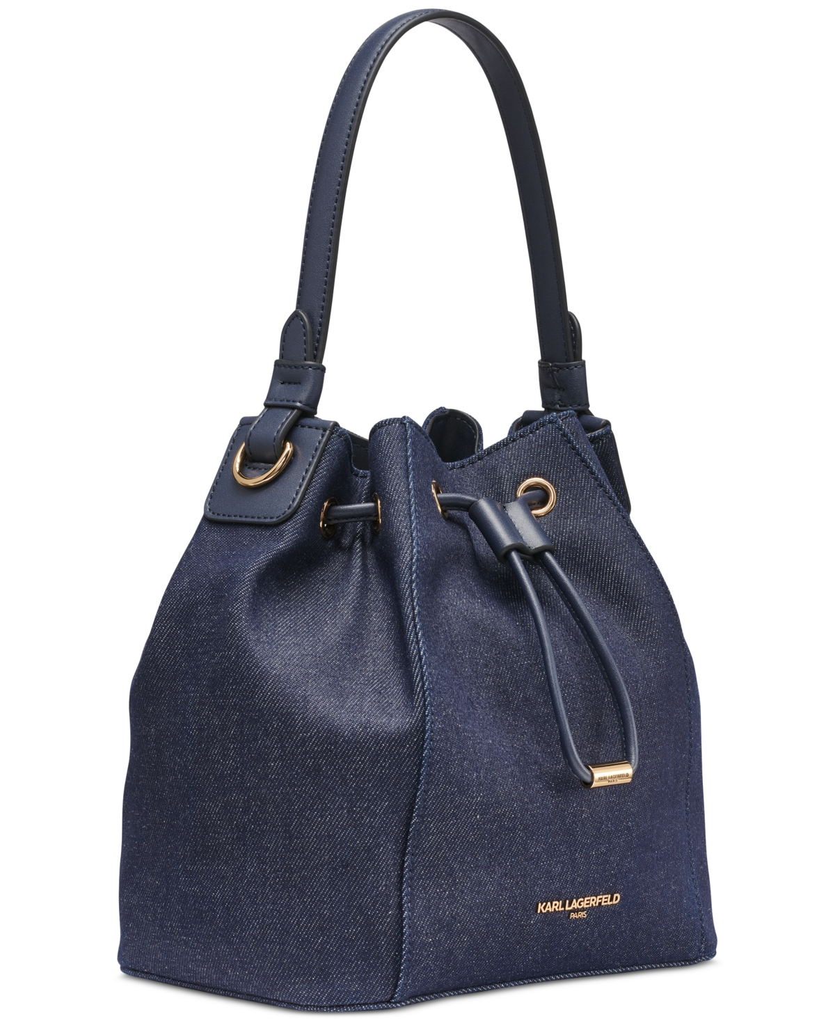 Karl Lagerfeld Adele Bucket Bag In Denim