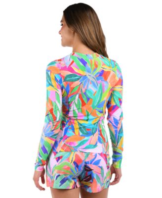 La Blanca Tropi-Защита от сыпи и пляжные шорты Flage Rash Guard 