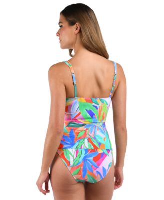 Женский топ-танкини Tropi-Flage от La Blanca и хипстерские брюки