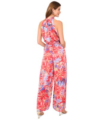 Женский комбинезон на бретелях с принтом от Vince Camuto с широкими штанинами