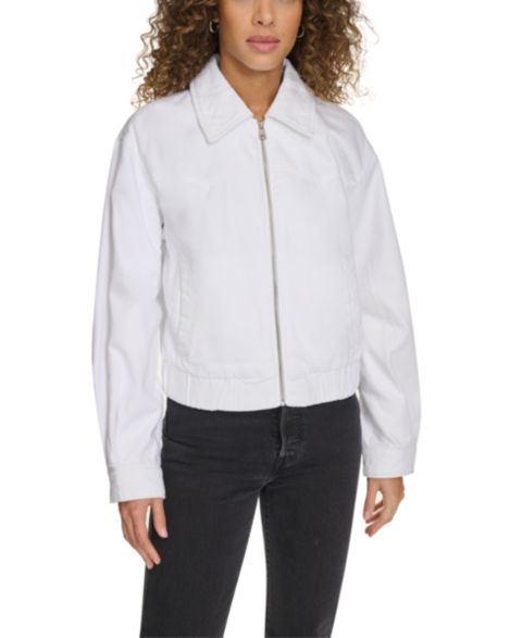 Женские куртки Levi's Western Zip-Front Denim Bomber Jacket