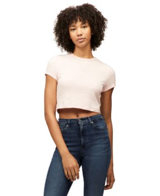 Tommy Jeans - Women's Cropped Cotton Crewneck T-Shirt