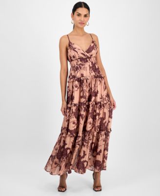 RACHEL Rachel Roy - Women's Chloe Floral-Chiffon Tiered Maxi Dress