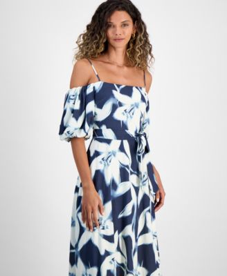 Женское миди-платье RACHEL Rachel Roy из соболя с открытыми плечами