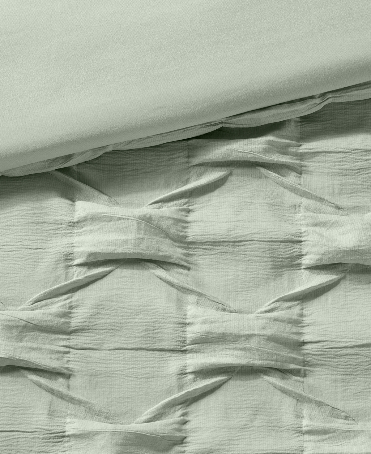 510 Design Bailey Diamond Pucker Woven 4-pc. Comforter Set, Full/queen In Green