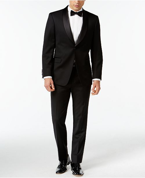 Tommy Hilfiger Tuxedo Shawl Collar Classic-Fit Suit Separates - Suits ...