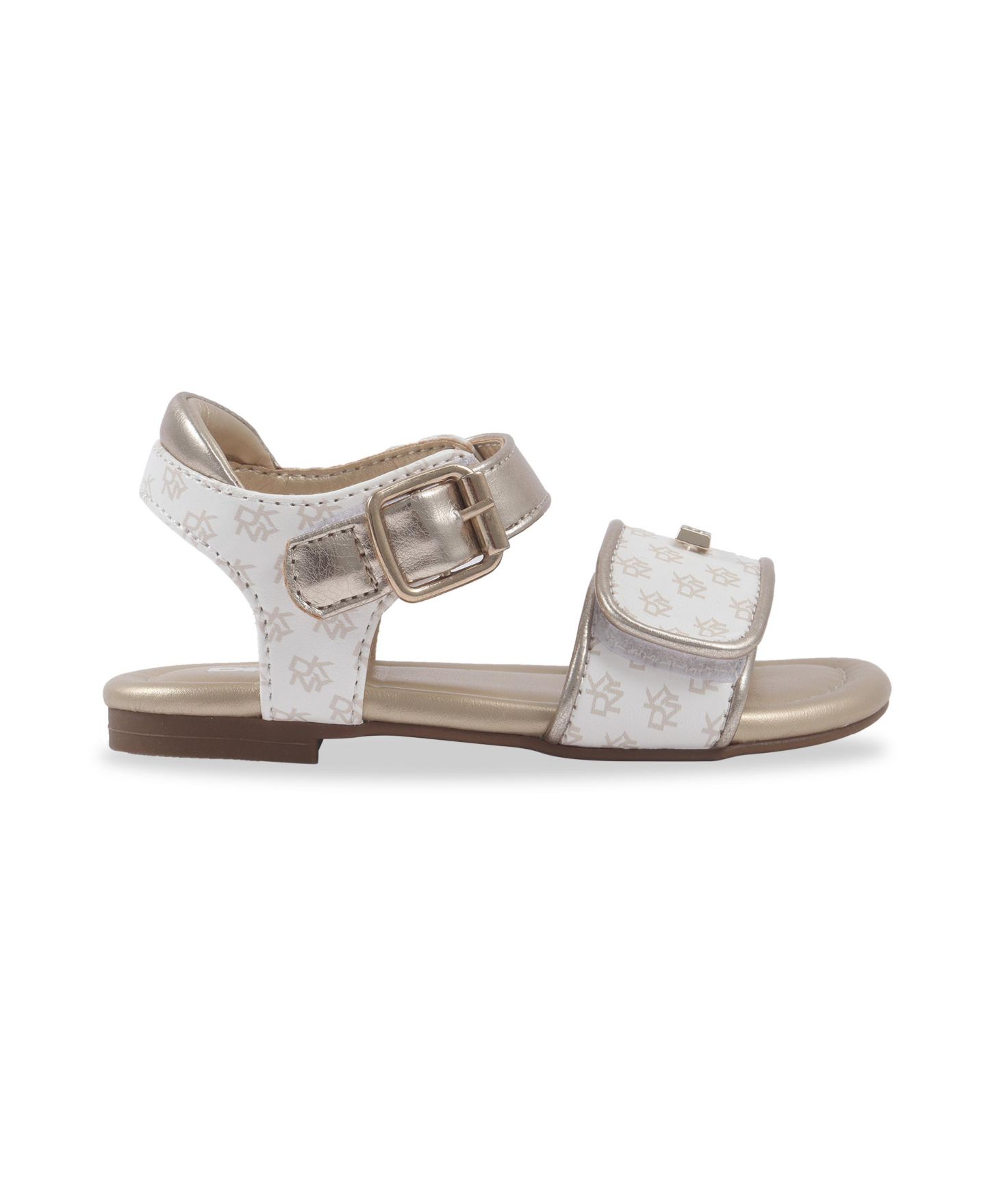 Сандалии DKNY Huston Hollyn Sandal для девочек-малышей, цвет: Слоновая кость — фото 6
