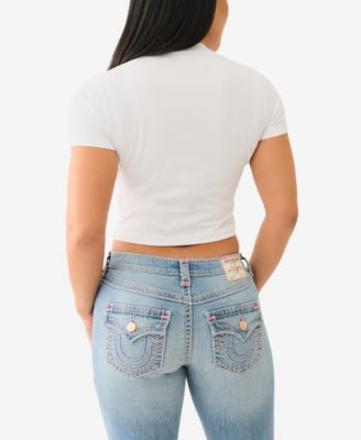 Women's SS Crystal Wing Baby T-Shirt