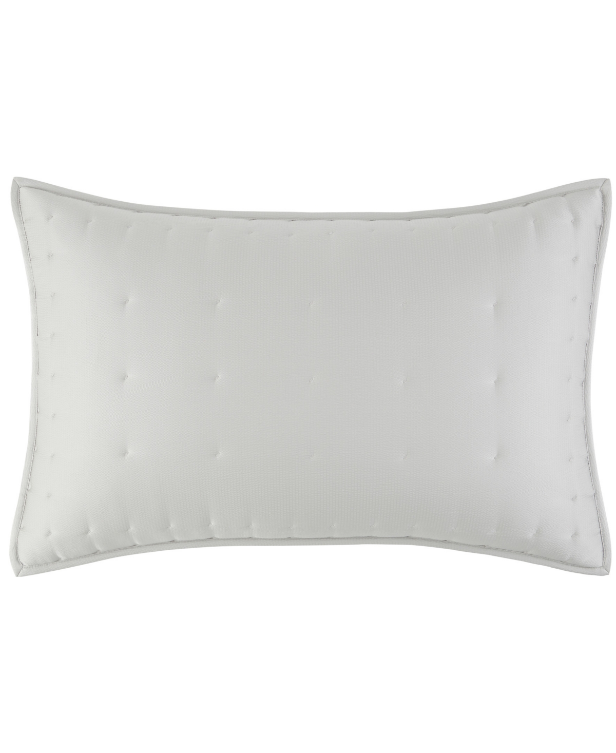 Hammered Silk Sham, King - Platinum