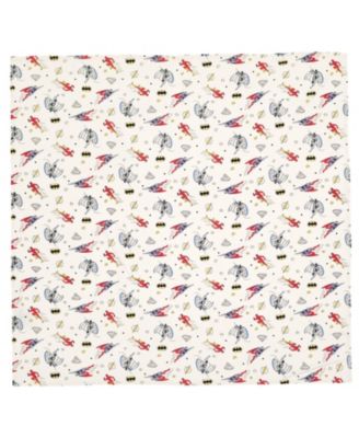 DC Comics 4 Pack Swaddle Receiving Blankets