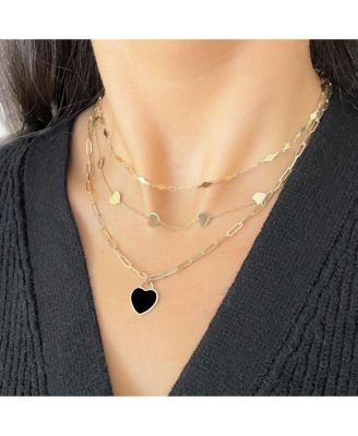 Брелок-замочек в виде сердца из оникса