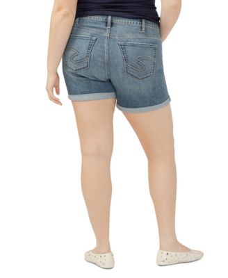 Plus Size Suki Faded Denim Shorts