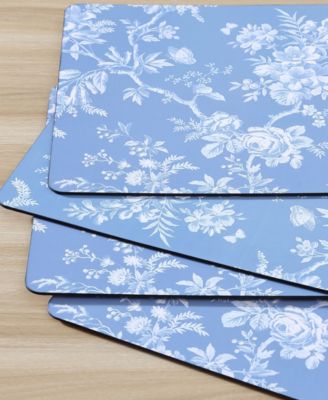 Walled Garden Cork Placemats Set of 4, 16" x 12"