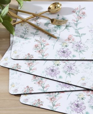 Wild Meadow Cork Placemats Set of 4, 16" x 12"