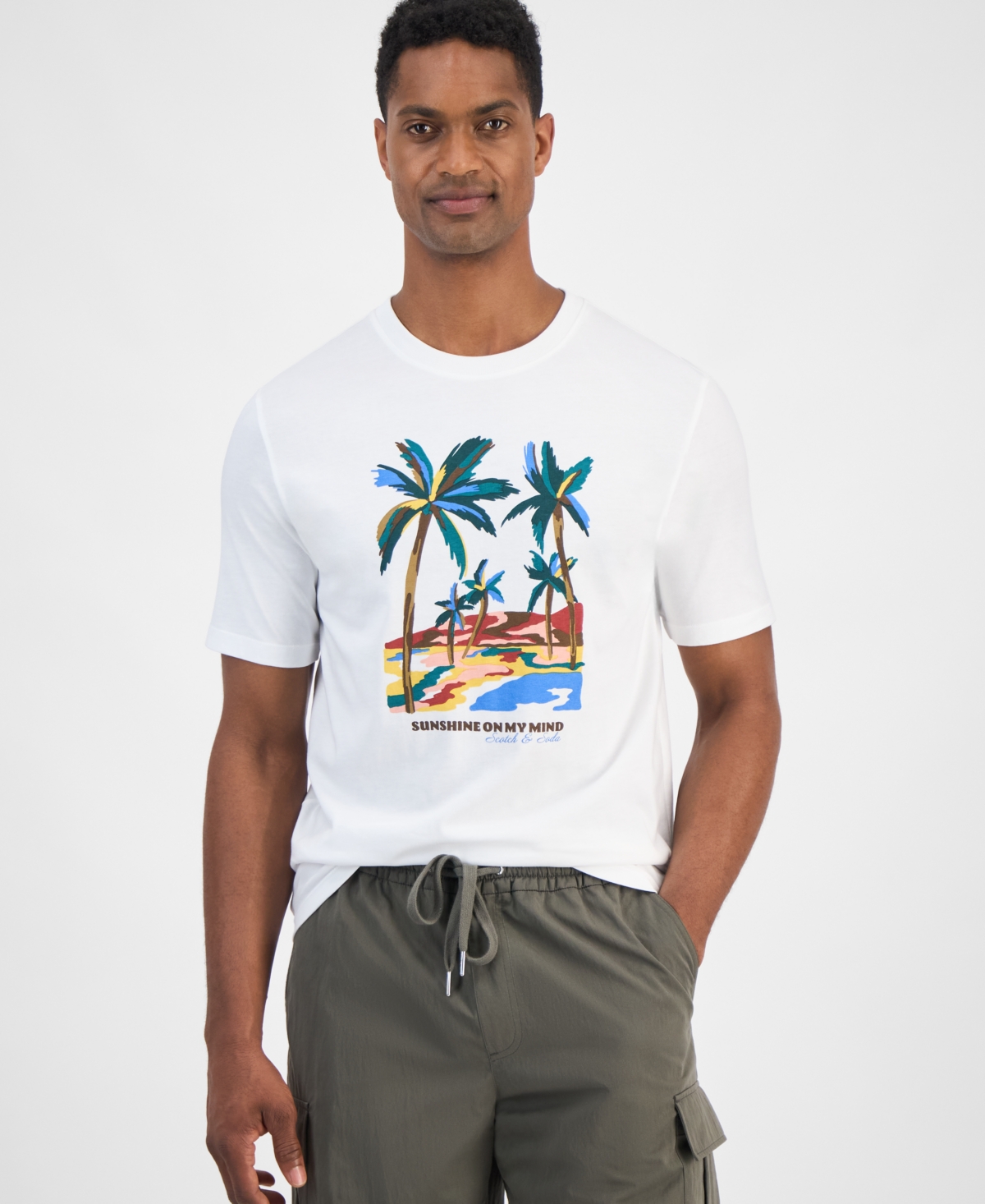 Men's Regular-Fit Graphic T-Shirt - White