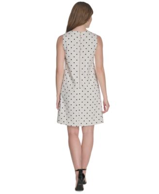 Женское платье-сорочка Tommy Hilfiger без рукавов в горошек