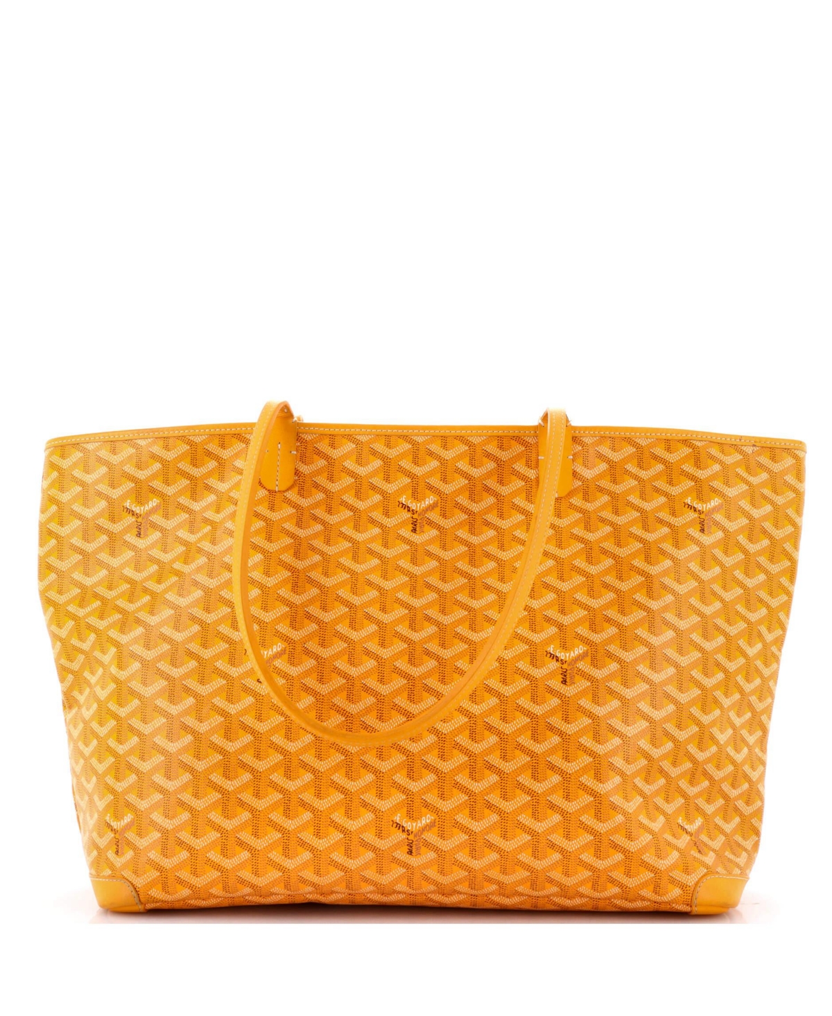 Mm Artois Tote Coated Canvas - Yellow