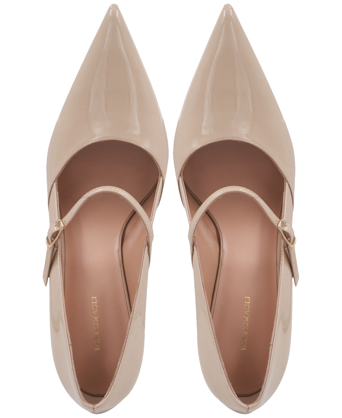 Bruno Magli Prima Mary Jane Pump In Sand Patent