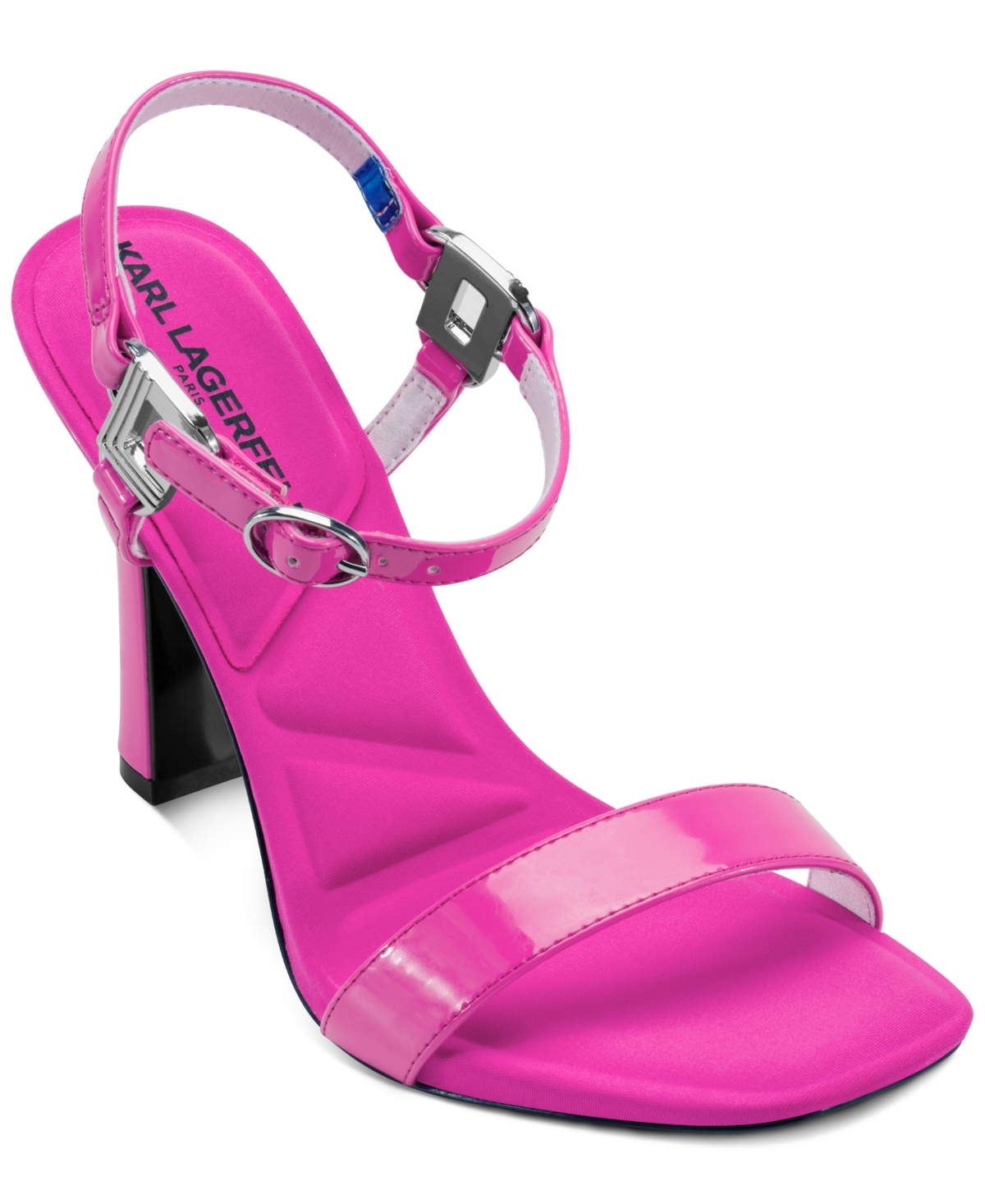 Karl Lagerfeld Paris Cybil Ankle Strap Sandal In Fuchsia
