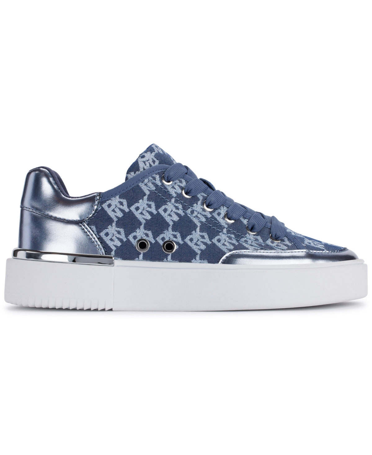 Shop Dkny Women's Bradley Lace-up Sneakers In Celeste Blue