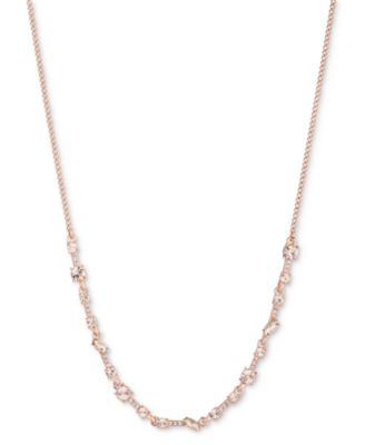 Эффектное колье из смешанных кристаллов Givenchy, удлинитель 16 дюймов + 3 дюйма