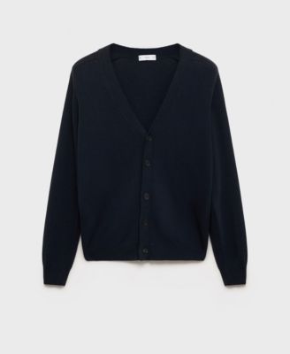 Мужской вязаный хлопчатобумажный кардиган MANGO Mango 18090₽