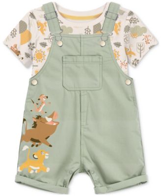 Disney - Baby Boys 2-Pc. Lion King T-Shirt & Shortall Set