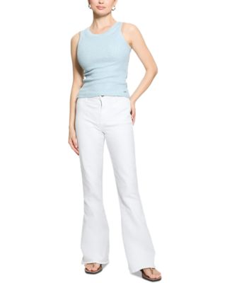 GUESS - Women's Alexia Sequin Cotton Sleeveless Top