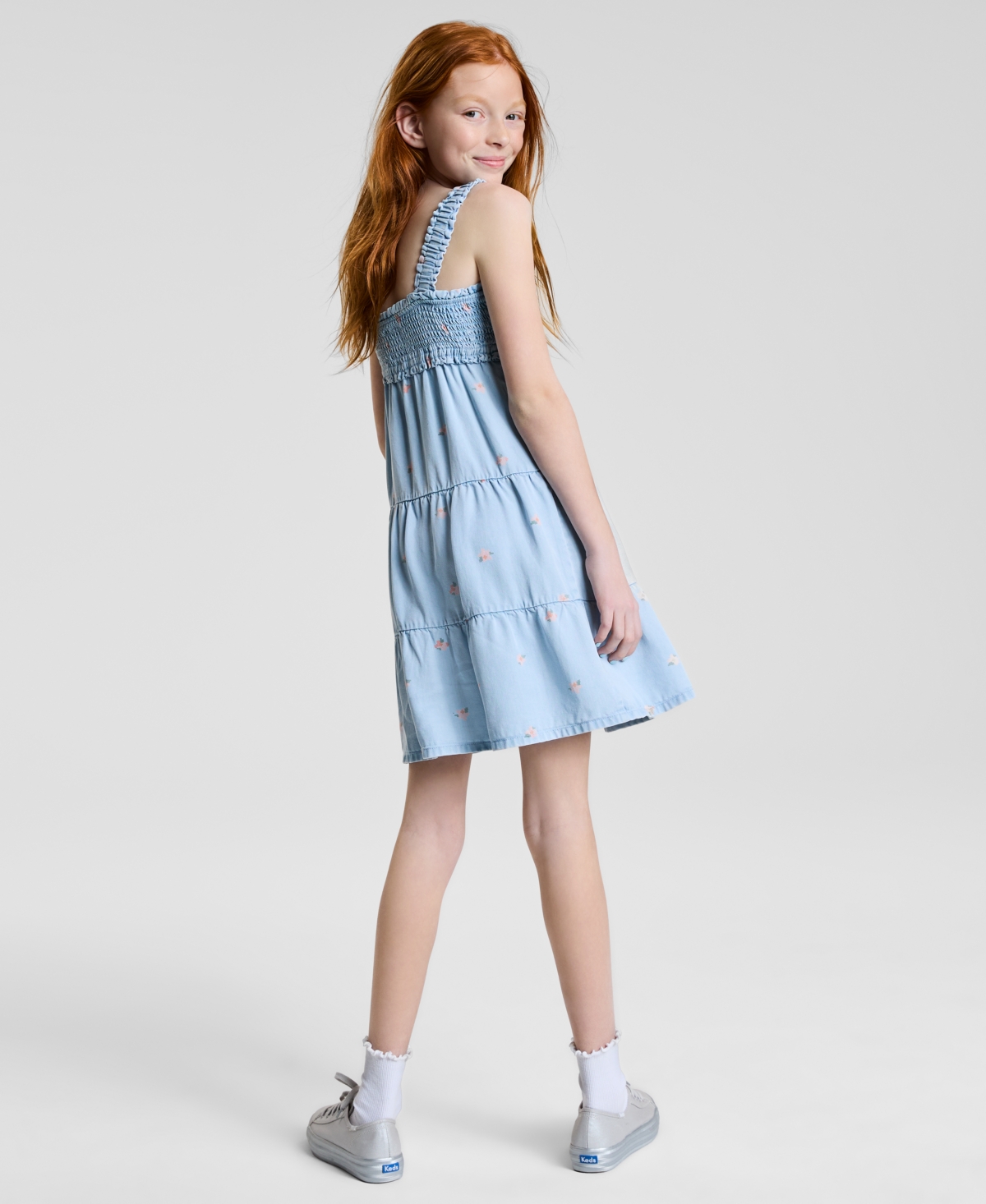 Shop Levi's Big Girls Babydoll Smocked Dress