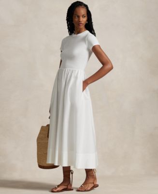 Polo Ralph Lauren Women's Cotton Short-Sleeve Dress - Macy's