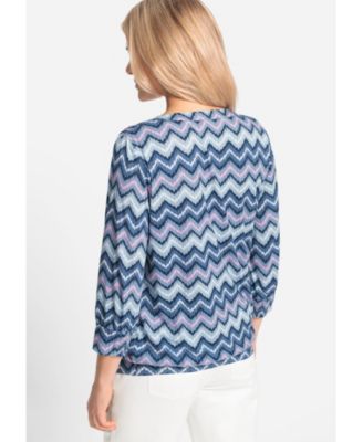 Женская футболка-туника с шевронным принтом Olsen