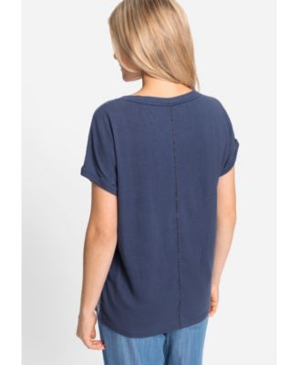 Женская футболка Olsen с принтом из фольги