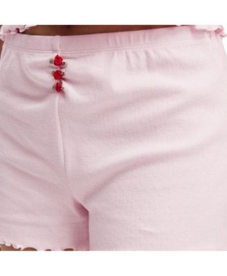 ХЛОПКОВОЕ женское платье Pointelle Rose Short ИЗ хлопка