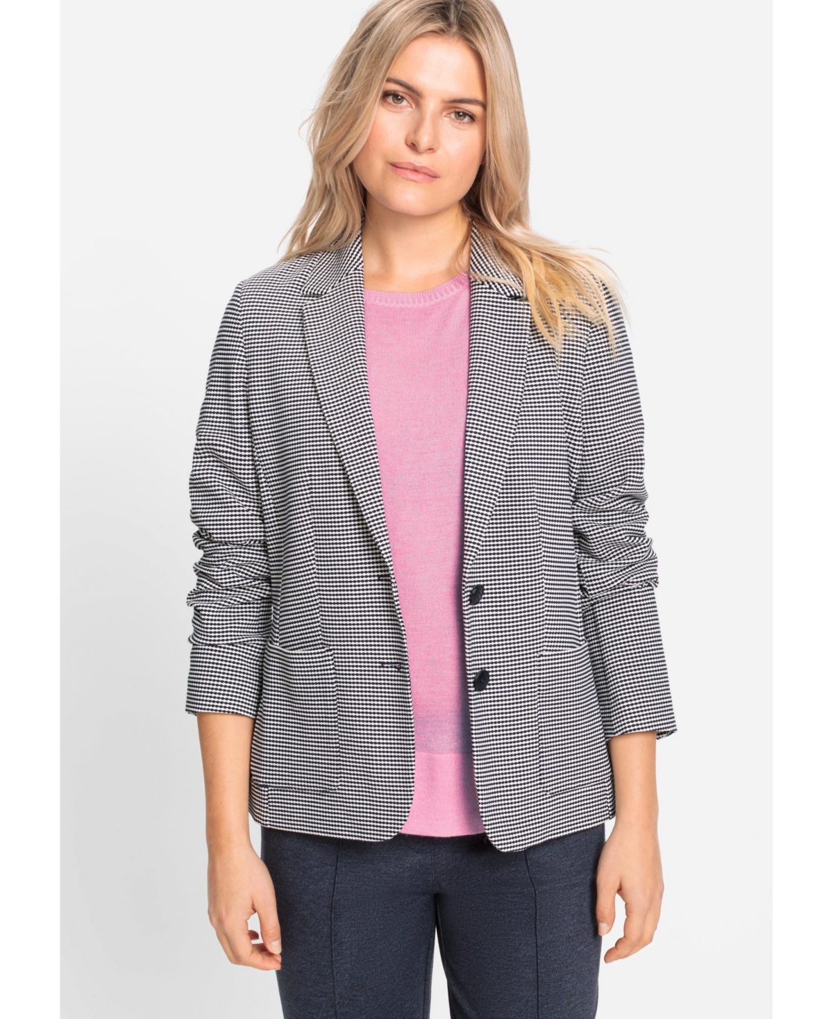 Women's Polka Dot Blazer - Ink blue