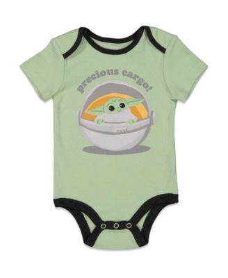 Baby Boys Yoda Bodysuit T-Shirt and Pants 4 Piece Layette Set